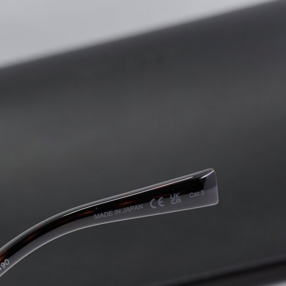 Saint Laurent SL707 004 Round Sunglasses - Gold & Havana/Blue - Picture 7 of 10